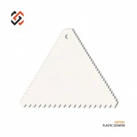 Craft Tool Plastic Triangle Scraper Clay Scraper Mkt095 White Cream Scraper